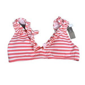 NWT J.crew stripe bikini top xxs
